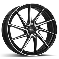 Dotz Dotz spa Black front polished 8x18 5x100 ET48