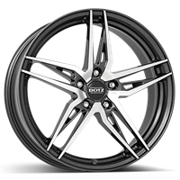 Dotz Dotz interlagos Gunmetal polished 7.5x18 5x114.3 ET50