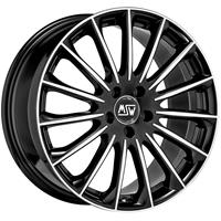 MSW Msw 30 Gloss black full polished 7.5x18 5x108 ET45