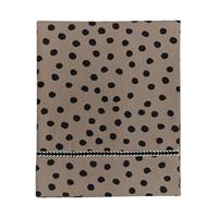 Mies & Co Bold Dots Ledikantlaken Dark Brown 110 x 140 cm