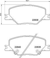 Brembo Remblokkenset, schijfrem P59096