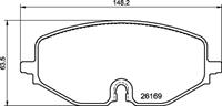 Brembo Remblokkenset, schijfrem P85182