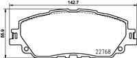 Hella Pagid GmbH Remblokkenset, Schijfrem 8db 8DB355036511