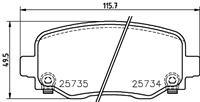 Hella Pagid GmbH Remblokkenset, schijfrem 8DB355024701