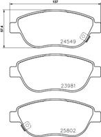 Hella Pagid GmbH Remblokken set 8DB355020881