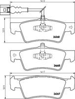Hella Pagid GmbH Remblokken set 8DB355013841