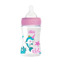 chicco Well-Being Glas 150ml, Normaler Durchfluss, girl, 0M+