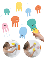 Quut opia Foam Badspeelgoed Badpuzzel Jellyfish Kwallen - Cadeau Baby Jongen Meisje 1 jaar | 2 jaar | 3 jaar | 4 jaar