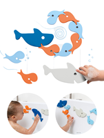 Quut opia Foam Badspeelgoed Badpuzzel Shark Haai Vissen - Cadeau Baby Jongen Meisje 1 jaar | 2 jaar | 3 jaar | 4 jaar