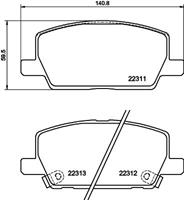 Hella Pagid GmbH Remblokkenset, schijfrem 8DB355040001