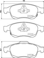 Hella Pagid GmbH Remblokkenset, schijfrem 8DB355023251