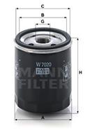 Ölfilter MANN-FILTER W 7020