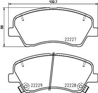 Hella Pagid GmbH Remblokkenset, schijfrem 8DB355036501