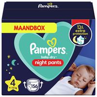 Pampers Baby Dry Night Pants Luierbroekjes Maat 4 (9kg-15kg) 156 stuks