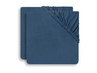 jollein Jersey Spannbettlaken 2er-Pack jeans blue 60x120 cm