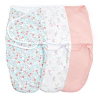 aden + anais™ essential s easy swaddle™ Wrap-around pucksack 3-pack set sprookje flower
