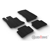 GledRing Rubbermatten voor passend voor Mercedes C-Klasse W206 2021- (T profiel 4-delig + montageclips) GL0514