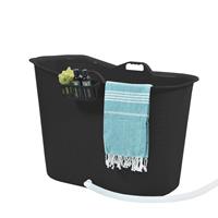 FlinQ Zitbad Voor Volwassenen - Bath Bucket - Zwart - 200l