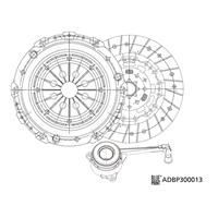 Blue Print Koppelingsset ADBP300013