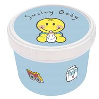 Zak Designs Snackdoosje Smiley Baby 8,5 Cm Blauw