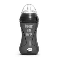 Nuvita Babyfles Anti - Koliek Mimic Cool! 250ml in zwart