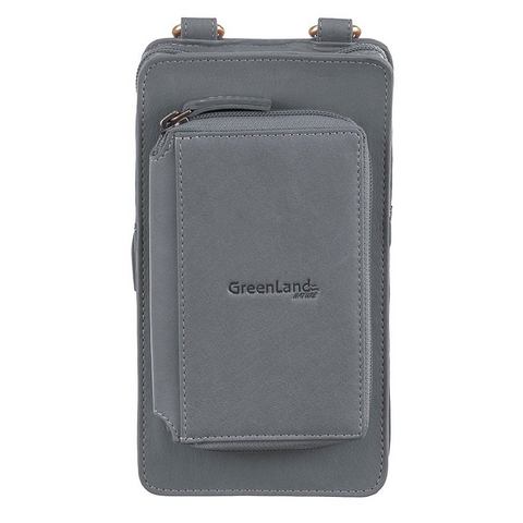 GreenLand Nature Gsm-tasje NATURE Soft met opgestikte portemonnee en rfid-bescherming