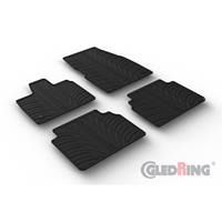 GledRing Rubbermatten passend voor BMW i3 (I01) 2013- (T profiel 4-delig + montageclips) GL0542