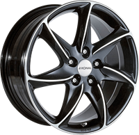 Ronal R51 Jetblack frontkopiert 7x16 5x108 ET35