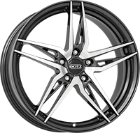 Dotz Dotz interlagos Gunmetal polished 7.5x18 5x100 ET51