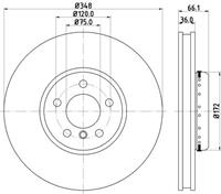 Hella Pagid GmbH Remschijf 8DD355120891