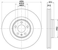Hella Pagid GmbH Remschijf 8DD355126691