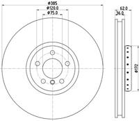 Hella Pagid GmbH Remschijf 8DD355120731