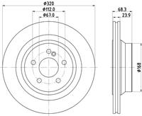 Hella Pagid GmbH Remschijf 8DD355122951