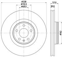 Hella Pagid GmbH Remschijf 8DD355125171