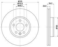 Hella Pagid GmbH Remschijf 8DD355127711