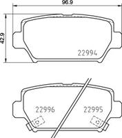 Brembo Remblokkenset, schijfrem P54062