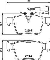 Hella Pagid GmbH Remblokkenset, schijfrem 8DB355025881