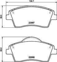 Hella Pagid GmbH Remblokkenset, schijfrem 8DB355040351