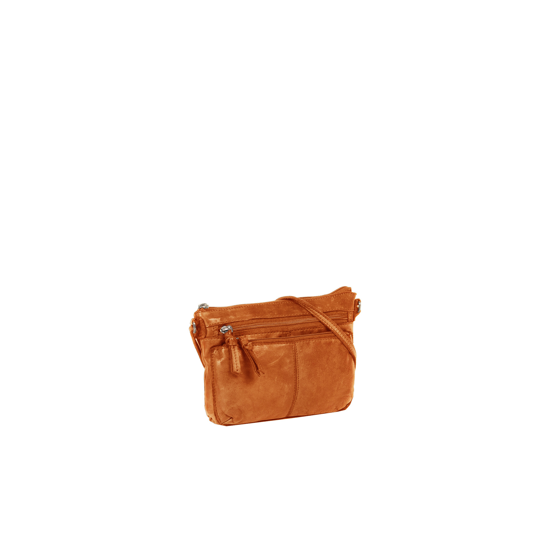 Justified Bags Roma Top Zip Cognac