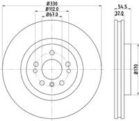 Hella Pagid GmbH Remschijf 8DD355126301