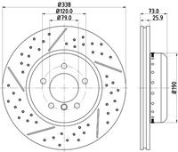 Hella Pagid GmbH Remschijf 8DD355123041