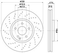 Hella Pagid GmbH Remschijven 8DD355128151