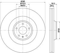 Hella Pagid GmbH Remschijven 8DD355129031