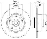 Hella Pagid GmbH Remschijf 8DD355126481
