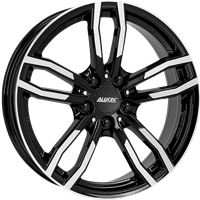 Alutec Drive Diamant schwarz frontpoliert 8x17 5x120 ET30