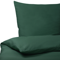 Beliani Katoenen Dekbedovertrekst 155 x 220 cm Groen HARMONRIDGE