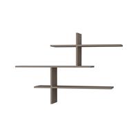 Decortie Leo Modernes schwebendes Regal Mokkagrau 80,5 cm hoch - Mocha Grey