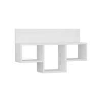 Tran Modernes schwebendes Regal Weiß 49cm Kurz - White - Decortie