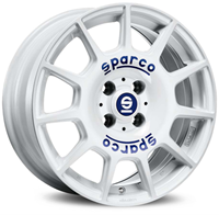 SPARCO TERRA. WIT BLAUW LETTER