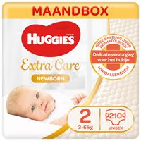 4x Huggies Ultra Comfort Luiers Maat 2 (3 - 6 kg) 210 stuks